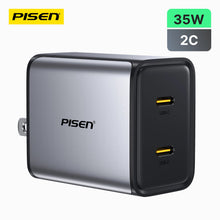 PISEN BOLT Lite 35W 2-Port GaN Fast Charger – Compact USB-C Wall Charger (TP-C64)