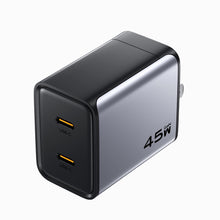 PISEN BOLT Utility 45W 2-Port GaN Fast Charger – Compact USB-C Wall Charger (TP-C65)