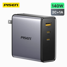 PISEN BOLT Pro 140W 3-Port GaN Fast Charger – USB-C Wall Charger for Laptops & Phones (TP-C68)