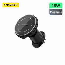 PISEN Mag Depot Qi2 15W Wireless Car Charger – MagSafe Auto-Clamp Mount (TP-C70)
