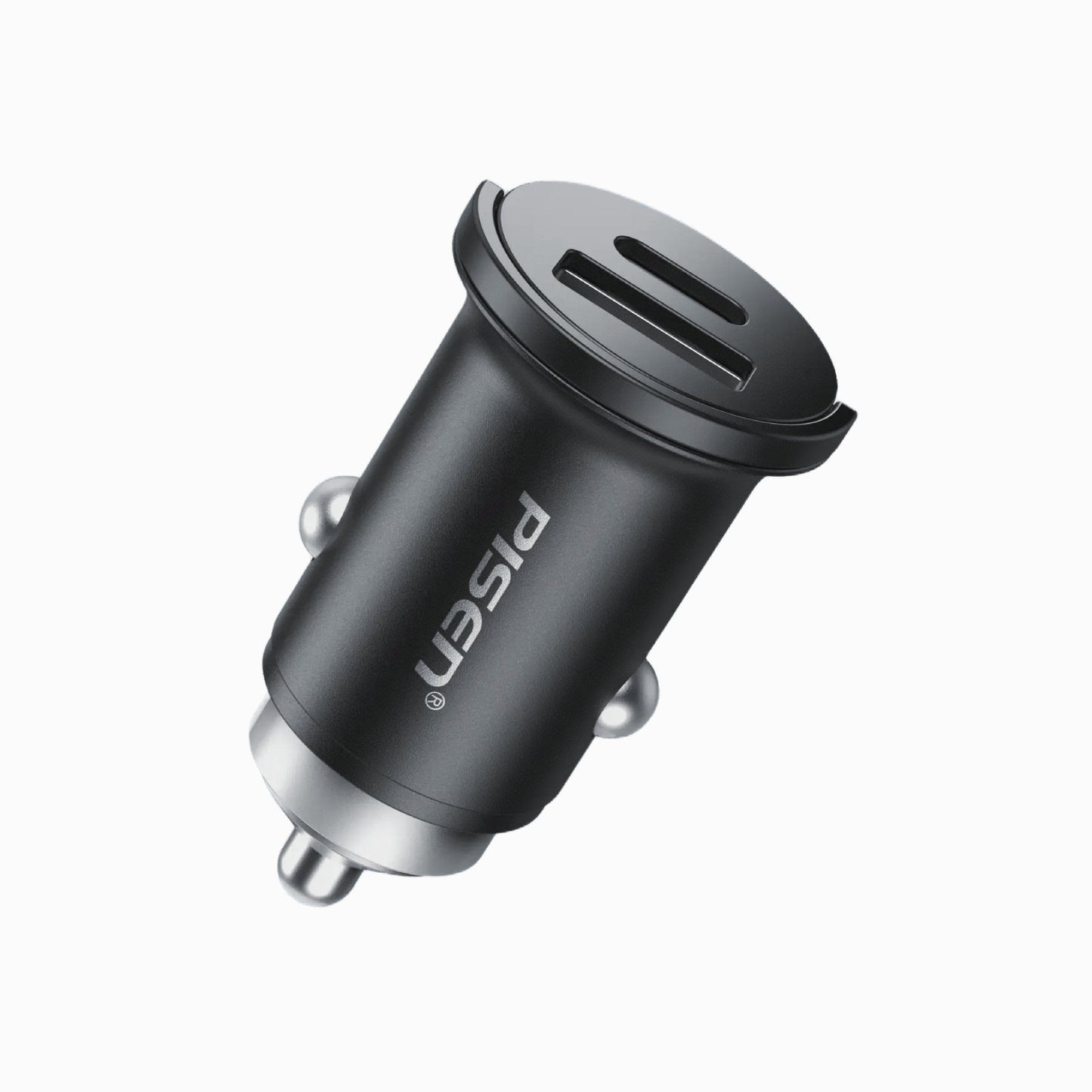 PISEN QUICK 30W Mini Car Charger – USB-C + USB-A Fast-Charging Adapter (TP-C73)