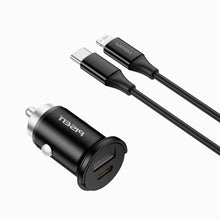PISEN QUICK 20W Mini Car Charger – USB-C + USB-A Fast-Charging Adapter (TP-C77)
