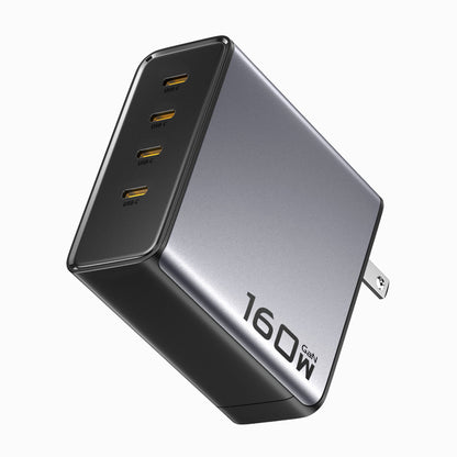 PISEN BOLT Pro 160W GaN Fast Charger – 4-Port USB-C Desktop Charging Station (TP-C81)