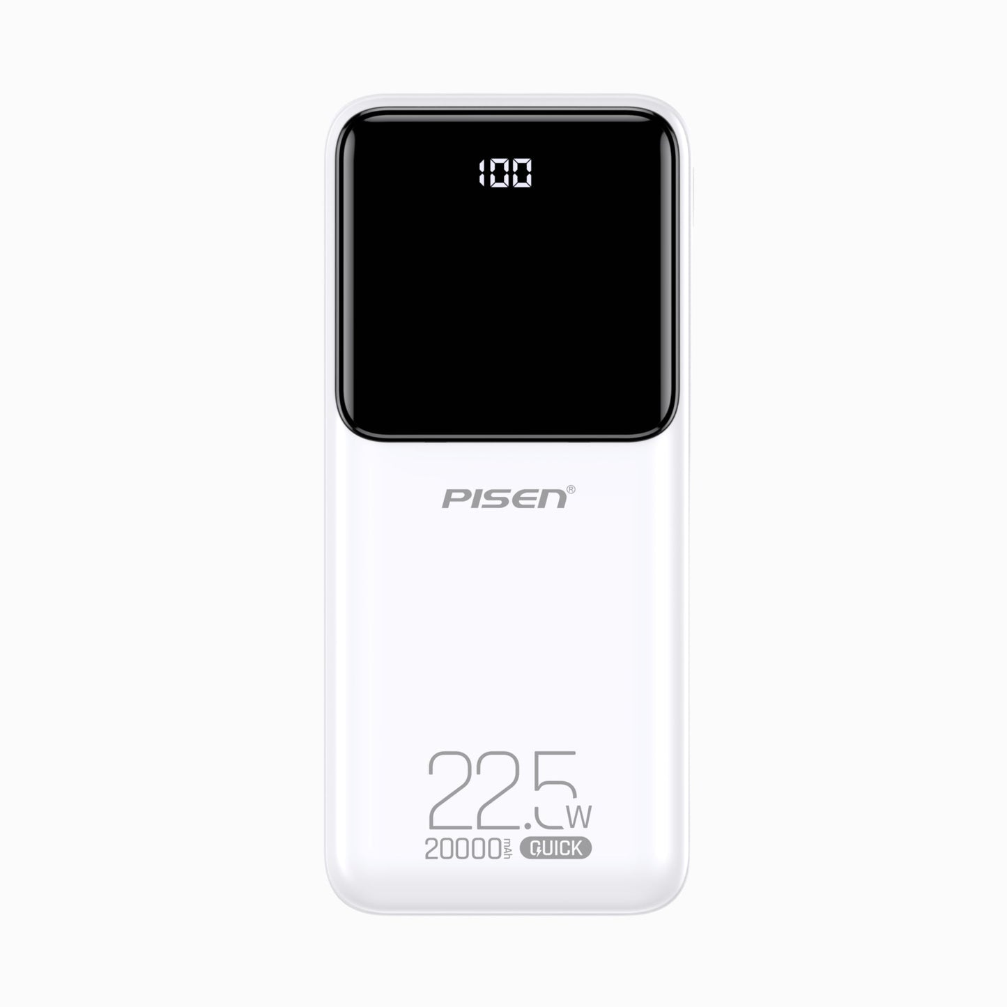 PISEN Semi-Mirror 22.5W Power Bank 20000mAh – High-Capacity Fast Portable Charger (TP-D039)