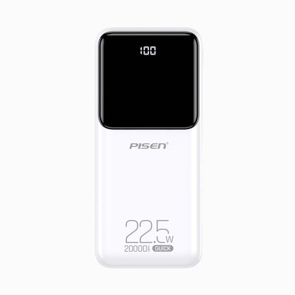 PISEN Semi-Mirror 22.5W Power Bank 20000mAh – High-Capacity Fast Portable Charger (TP-D039)