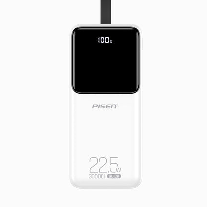 PISEN Semi-Mirror 22.5W Power Bank 30000mAh – High-Capacity Fast Portable Charger (TP-D040)