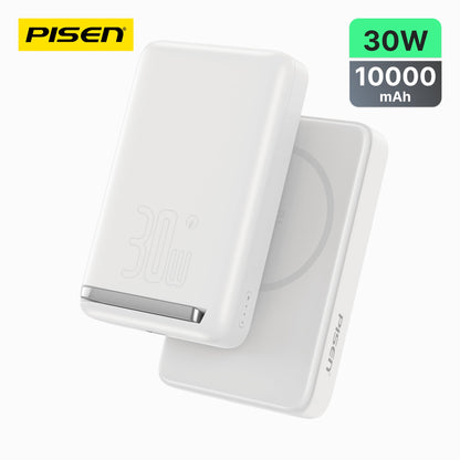 PISEN MagiPi 10000mAh Magnetic Wireless Power Bank – 30W MagSafe Portable Charger (TP-D101)
