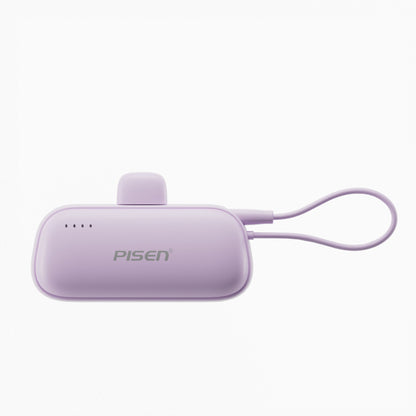 PISEN Tiny 15W Mini Power Bank 5000mAh – Compact Pocket Portable Charger (TP-D180)