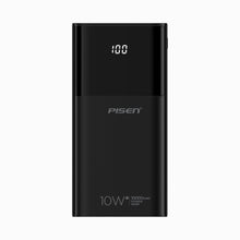PISEN Mr White 10000mAh Power Bank – Portable Charger with Digital Display, White (TP-D33)