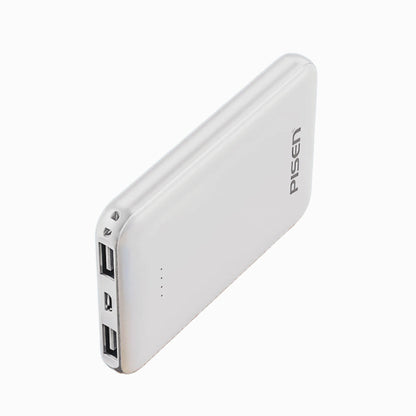 PISEN Mr White Mini 5000mAh Power Bank – Compact Portable Charger, White (TP-D34)