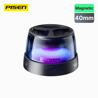 PISEN M1 Magnetic Wireless Bluetooth Speaker – Portable MagSafe Mini Speaker, Black (TP-YX01)