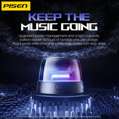 PISEN M1 Magnetic Wireless Bluetooth Speaker – Portable MagSafe Mini Speaker, Black (TP-YX01)