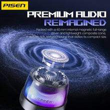 PISEN M1 Magnetic Wireless Bluetooth Speaker – Portable MagSafe Mini Speaker, Black (TP-YX01)