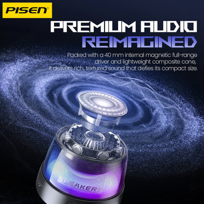 PISEN M1 Magnetic Wireless Bluetooth Speaker – Portable MagSafe Mini Speaker, Black (TP-YX01)