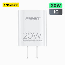 PISEN QUICK 20W USB-C Fast Wall Charger – Single-Port Power Adapter, US Plug (TS-C135A)