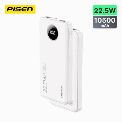 PISEN Power Cube 22.5W Power Bank 10500mAh – Fast Charger with Digital Display (TS-D300)