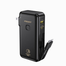 PISEN High Power Box 22.5W Power Bank 10000mAh – Fast Charger with Two Built-In Cables (TS-D312)