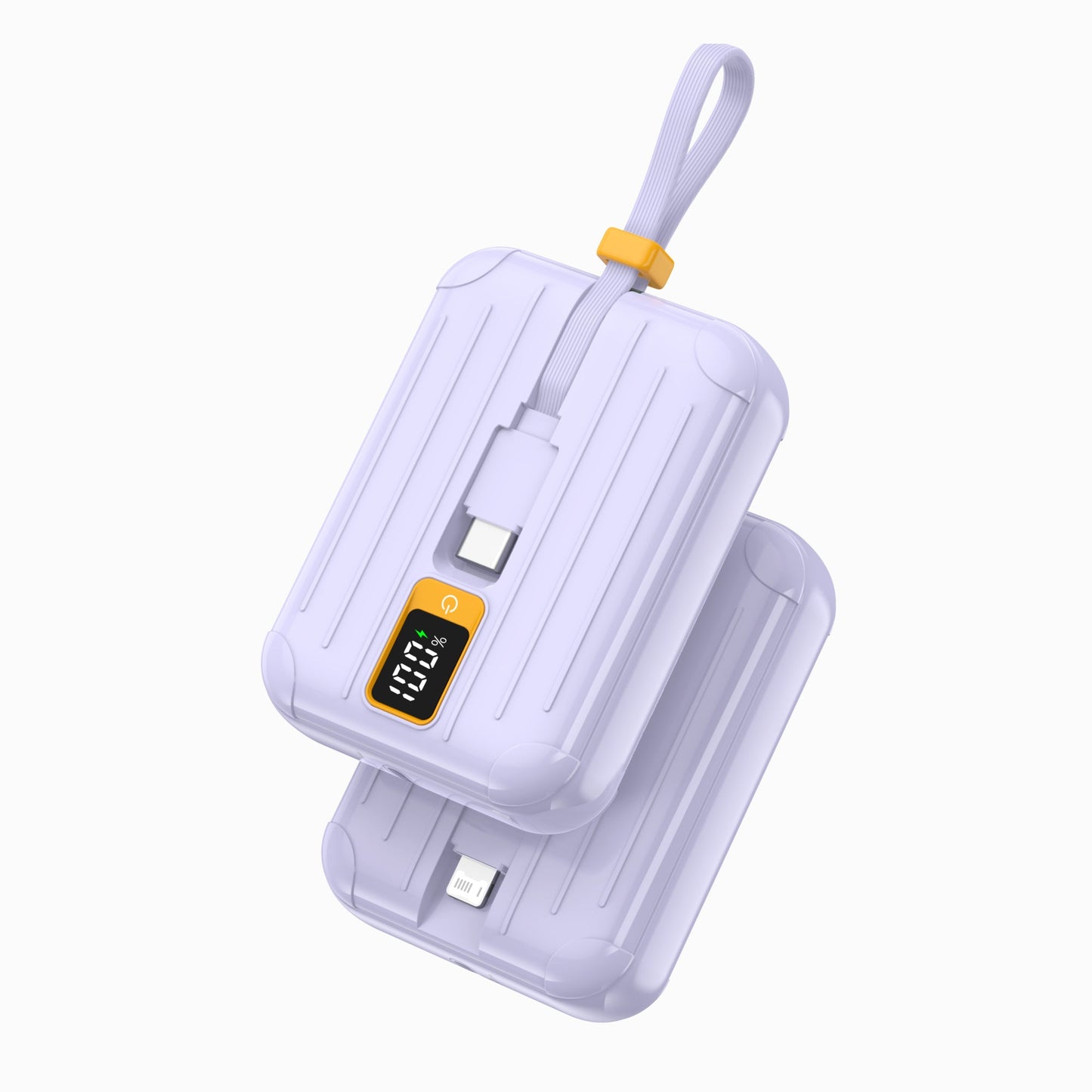 PISEN Power Tiny 22.5W Power Bank 10000mAh – Compact Charger with Dual Built-In Cables (TS-D326)