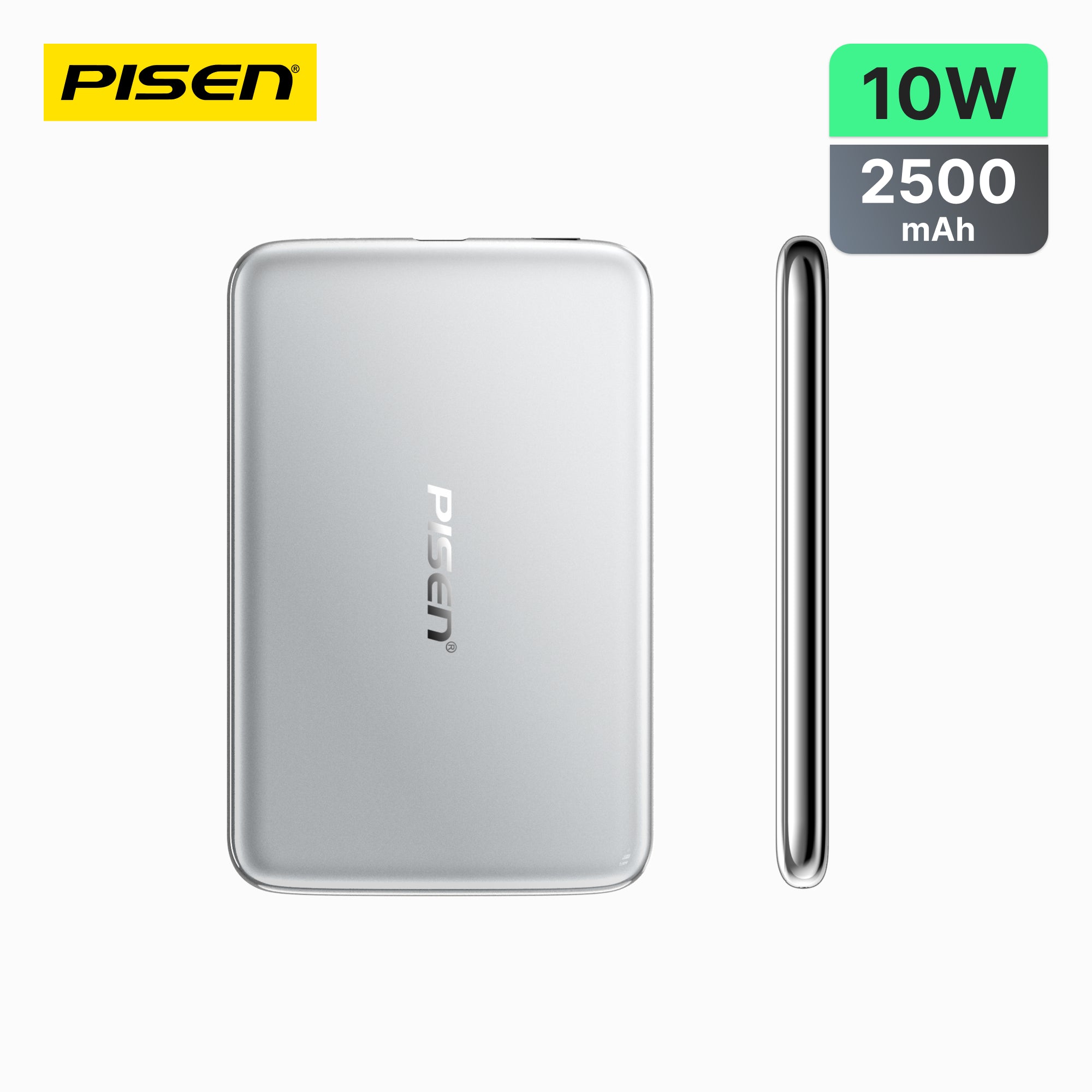 PISEN Ultra-Slim Magnetic Power Bank 2500mAh 10W – MagSafe Wireless Portable Charger (TS-LDC06)