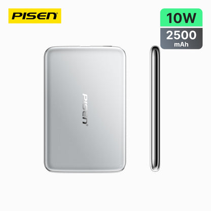 PISEN Ultra-Slim Magnetic Power Bank 2500mAh 10W – MagSafe Wireless Portable Charger (TS-LDC06)