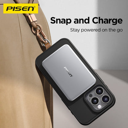 PISEN Ultra-Slim Magnetic Power Bank 2500mAh 10W – MagSafe Wireless Portable Charger (TS-LDC06)