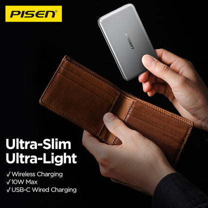 PISEN Ultra-Slim Magnetic Power Bank 2500mAh 10W – MagSafe Wireless Portable Charger (TS-LDC06)