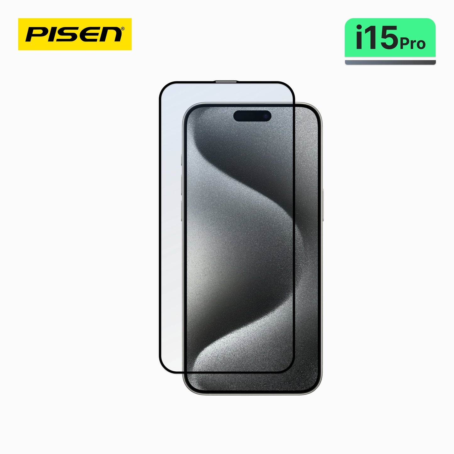 PISEN Clear Tempered Glass Screen Protector for iPhone 15 Pro – 9H HD Glass, 10+1 Pack (MRE-TM44)