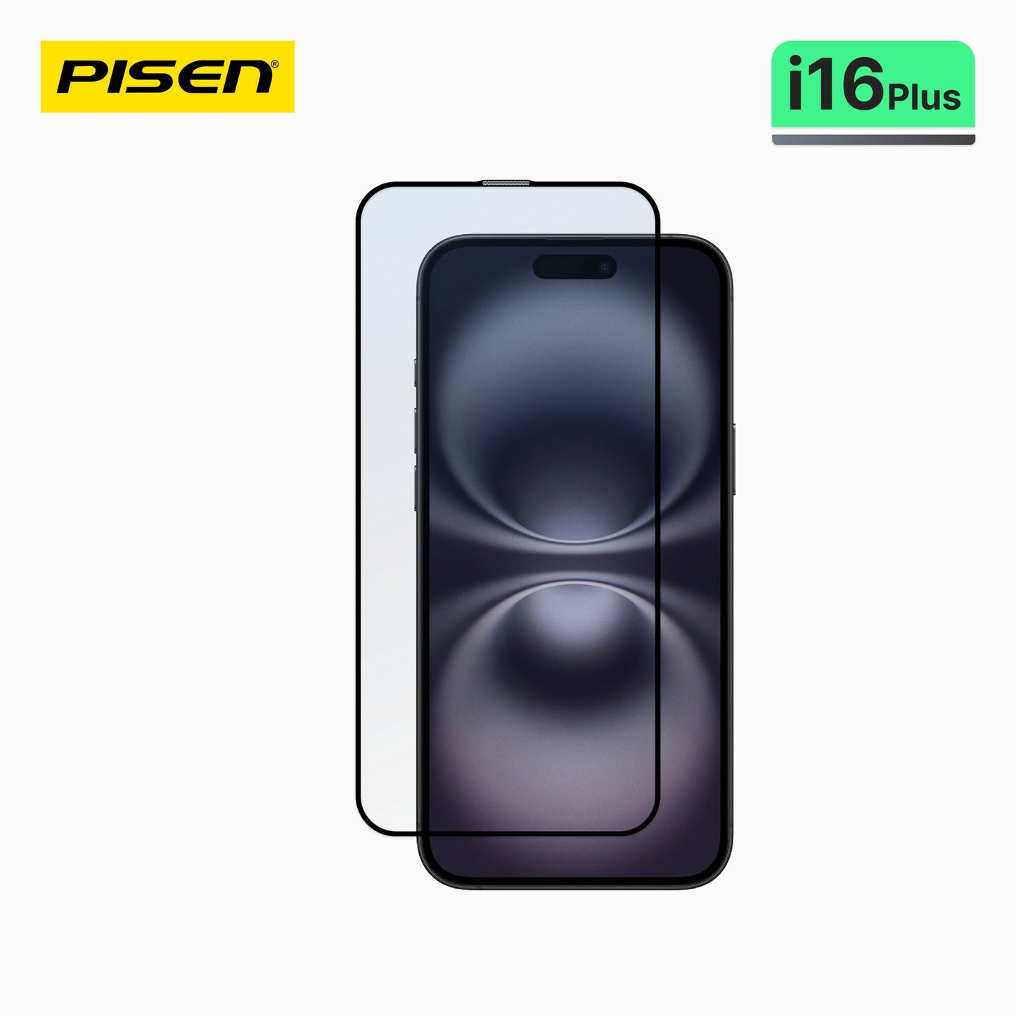 PISEN Clear Tempered Glass Screen Protector for iPhone 16 Plus – 9H HD Glass, 10+1 Pack (MRE-TM86)