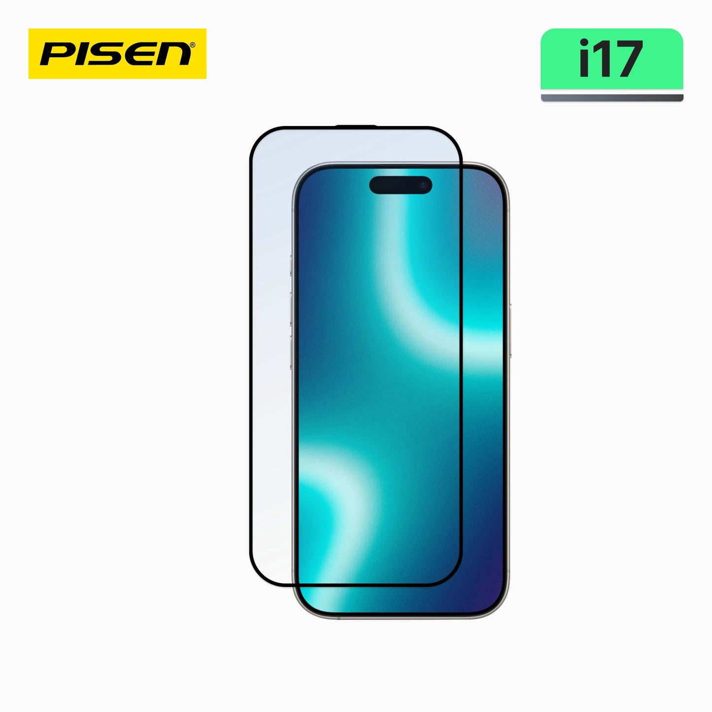 PISEN Clear Tempered Glass Screen Protector for iPhone 17 – 9H HD Glass, 10+1 Pack (MRE-TM86)