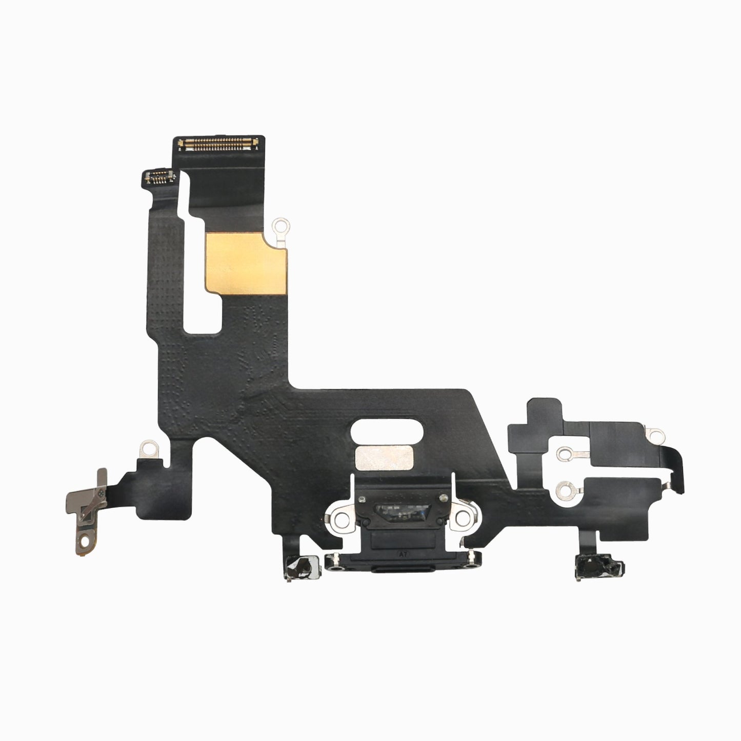 iPhone 11 Charging Port Flex Cable – 3C EASY Replacement Part (Original, Black)