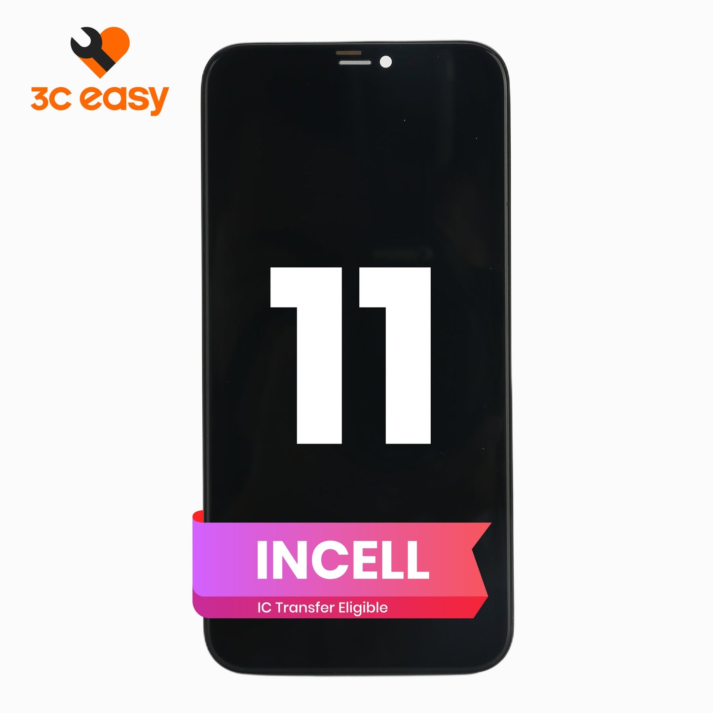 iPhone 11 Screen Replacement – 3C EASY Replacement Part (INCELL, Black)