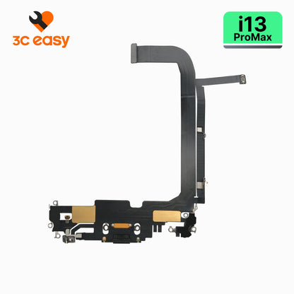 iPhone 13 Pro Max Charging Port Flex Cable – 3C EASY Replacement Part (Original, Black)