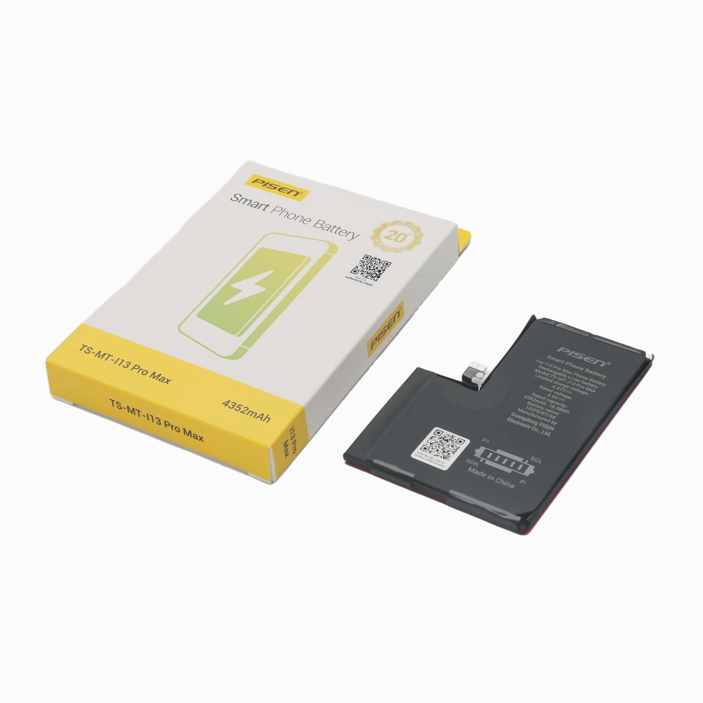 PISEN Replacement Battery for iPhone 13 Pro Max – Built-In Internal Phone Battery (I13 Pro Max)