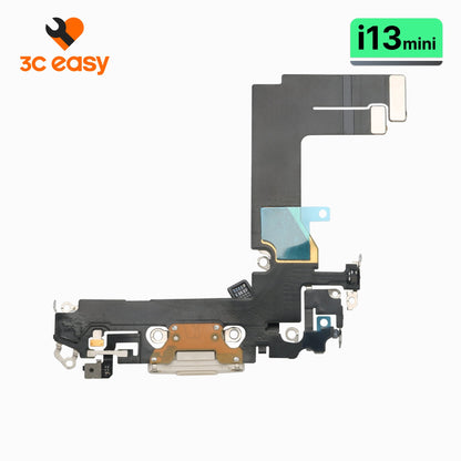 iPhone 13 mini Charging Port Flex Cable – 3C EASY Replacement Part (Original, White)