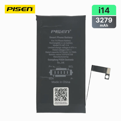 PISEN Replacement Battery for iPhone 14 – Built-In Internal Phone Battery (I14)