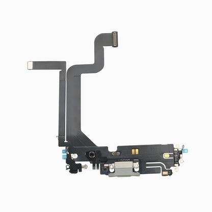 iPhone 14 Pro Max Charging Port Flex Cable – 3C EASY Replacement Part (Original, White)