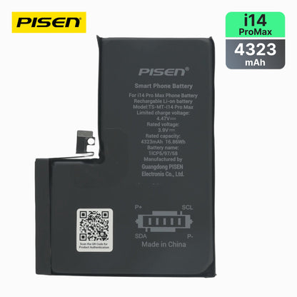 PISEN Replacement Battery for iPhone 14 Pro Max – Built-In Internal Phone Battery (I14 Pro Max)
