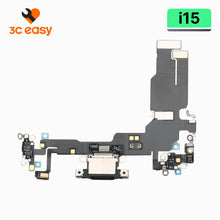 iPhone 15 Charging Port Flex Cable – 3C EASY Replacement Part (Original, Black)