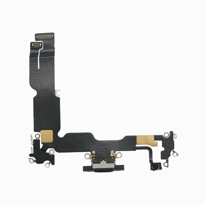 iPhone 15 Plus Charging Port Flex Cable – 3C EASY Replacement Part (Original, Black)