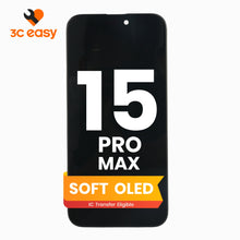iPhone 15 Pro Max Screen Replacement – 3C EASY Replacement Part (Soft OLED, Black)
