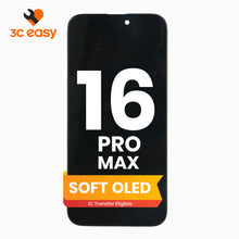 iPhone 16 Pro Max Screen Replacement – 3C EASY Replacement Part (Soft OLED, Black)