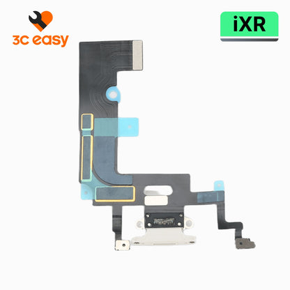 iPhone XR Charging Port Flex Cable – 3C EASY Replacement Part (Original, White)