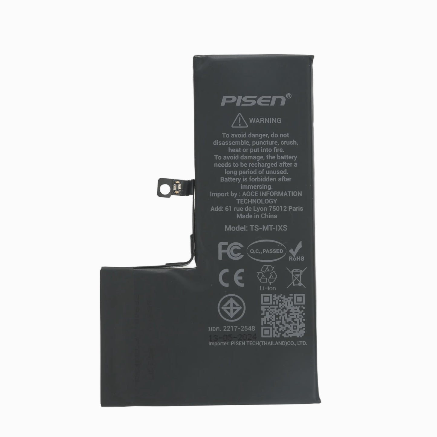 PISEN Replacement Battery for iPhone XS – Built-In Internal Phone Battery (IXS)