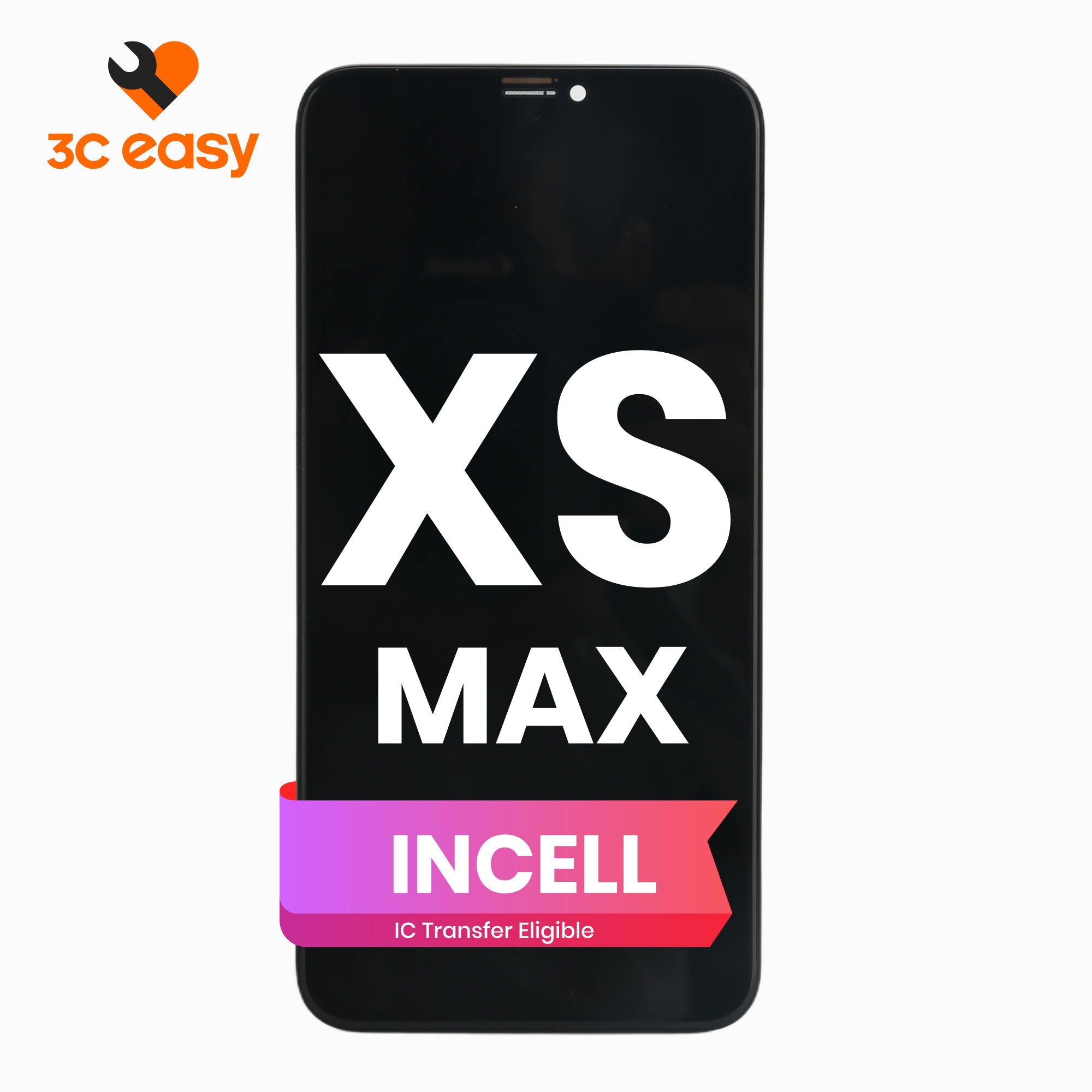 iPhone XS Max Screen Replacement – 3C EASY Replacement Part (INCELL, Black)