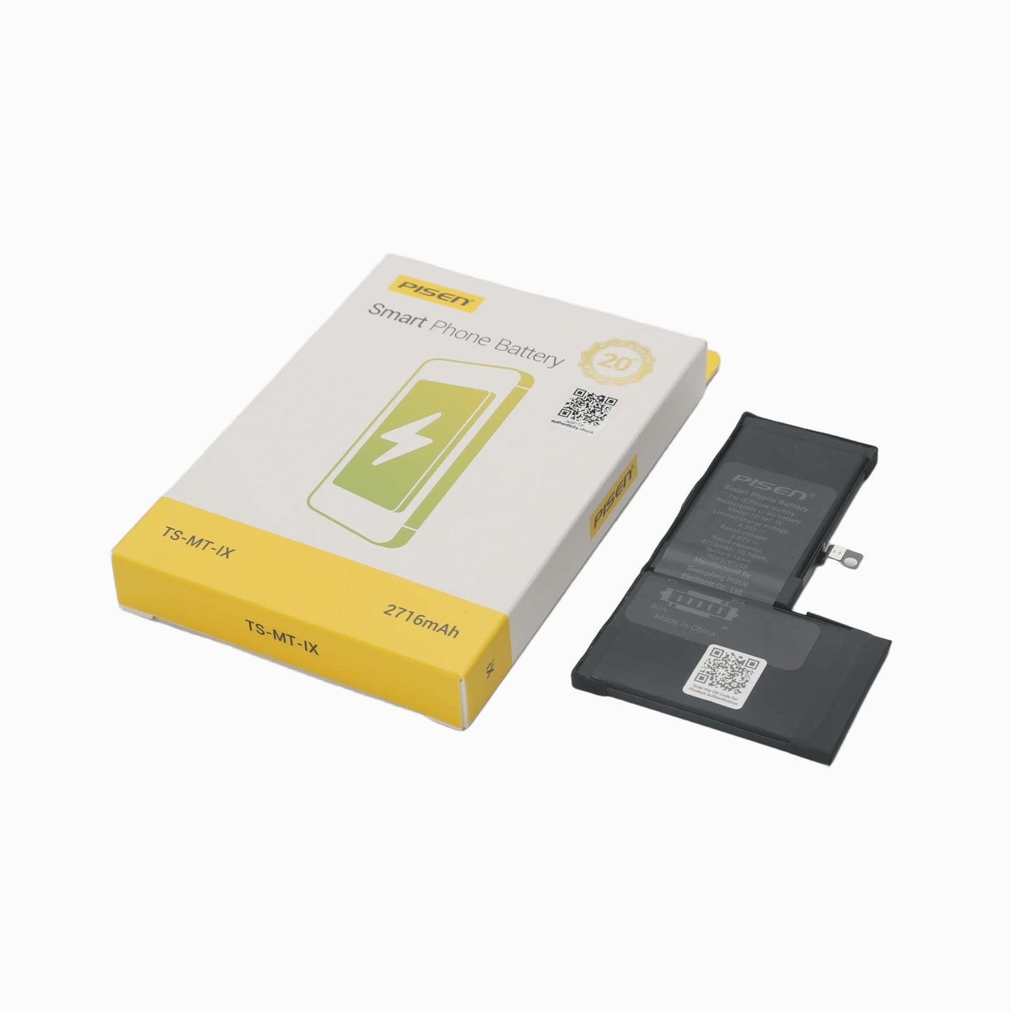PISEN Replacement Battery for iPhone X – Built-In Internal Phone Battery (IX)