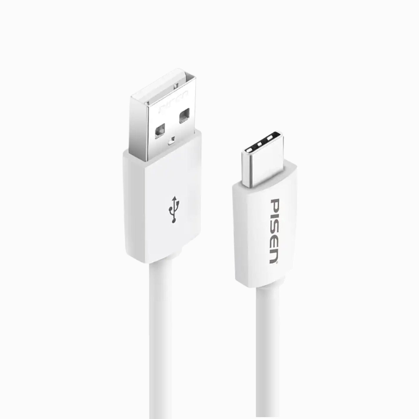 PISEN Mr White USB-A to USB-C Cable 1m – Charging & Sync Cable, White (TC25-1000)