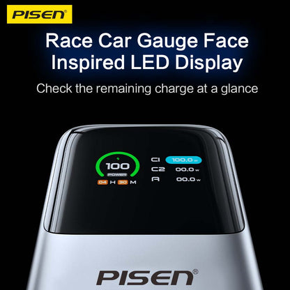 PISEN Bolt 130W 20000mAh Power Bank – High-Speed USB-C Laptop Portable Charger (TP-D107)